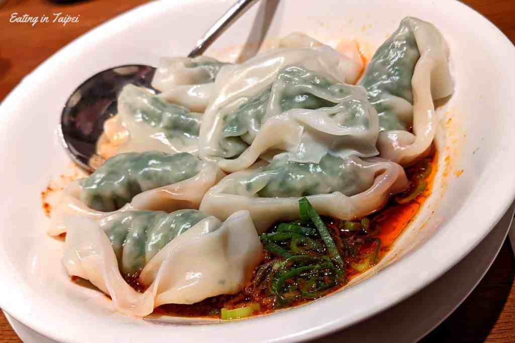 Spicy wontons at Din Tai Fung
